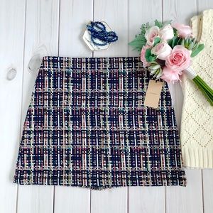 Halogen Tweed Mini Skirt